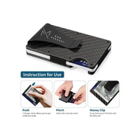 Thumbnail for NEW ONE Percent-Men'S RFID Blocking Slim Money Clip Wallet Credit Card ID Holder Thin Minimalist Card Holder Wallet