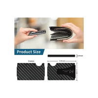 Thumbnail for NEW ONE Percent-Men'S RFID Blocking Slim Money Clip Wallet Credit Card ID Holder Thin Minimalist Card Holder Wallet