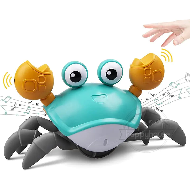 Crawling Crab Baby Toy-Interactive Learning Toy for Baby Development, Sensory Awareness