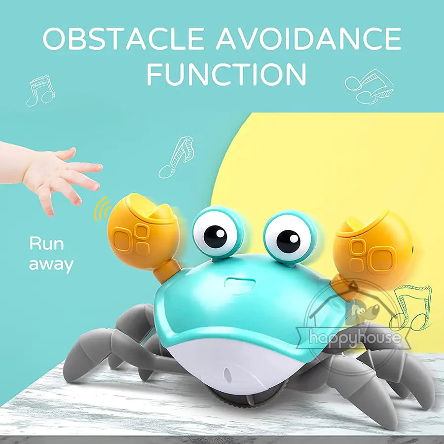 Crawling Crab Baby Toy-Interactive Learning Toy for Baby Development, Sensory Awareness