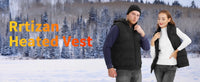 Thumbnail for Heated Vest for Mens and Womens with 10000Mah Battery Pack, Detachable Heated Hood Heating Clothing, 3 Temperature Levels Electrically Heated Jacket, Szie XL