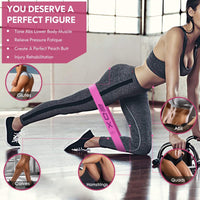 Thumbnail for Exercise Resistance Fabric Loop Bands, Non-Slip Resistance Workout Bands for Legs & Butt and Glutes, 5 Resistance Levels Hip Training Bands (Pink)