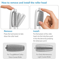 Thumbnail for Electric Feet Callus Remover,Portable Electronic Foot File Pedicure Tools,Waterproof Foot Scrubber File,Pedi Foot Care for Dead,Hard Cracked Dry Skin