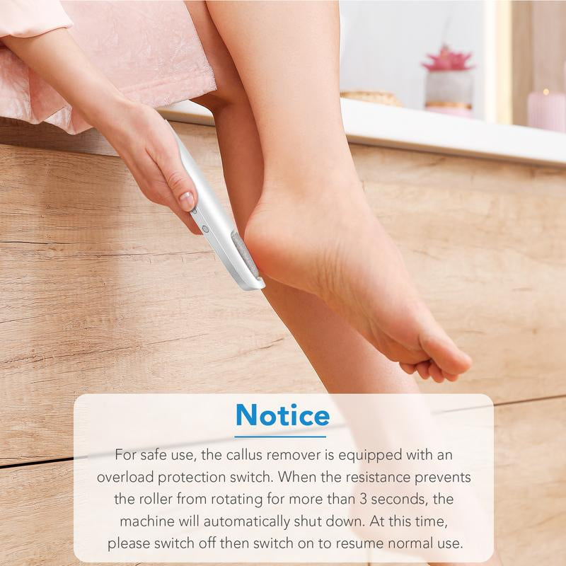 Electric Feet Callus Remover,Portable Electronic Foot File Pedicure Tools,Waterproof Foot Scrubber File,Pedi Foot Care for Dead,Hard Cracked Dry Skin