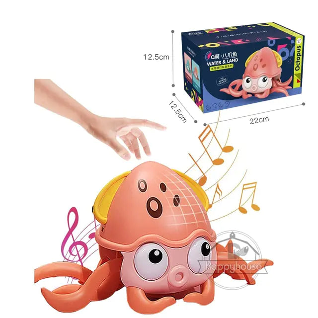 Crawling Crab Baby Toy-Interactive Learning Toy for Baby Development, Sensory Awareness