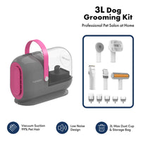 Thumbnail for Homeika Dog Grooming Kit, 3L Vacuum with 99% Suction Power, Silent Pet Vacuum Groomer, Dog and Cat Brush