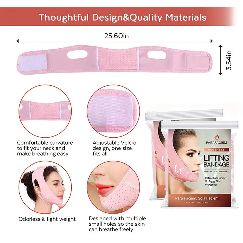 Reusable V Line lifting Mask Facial Slimming Strap - Double Chin Reducer