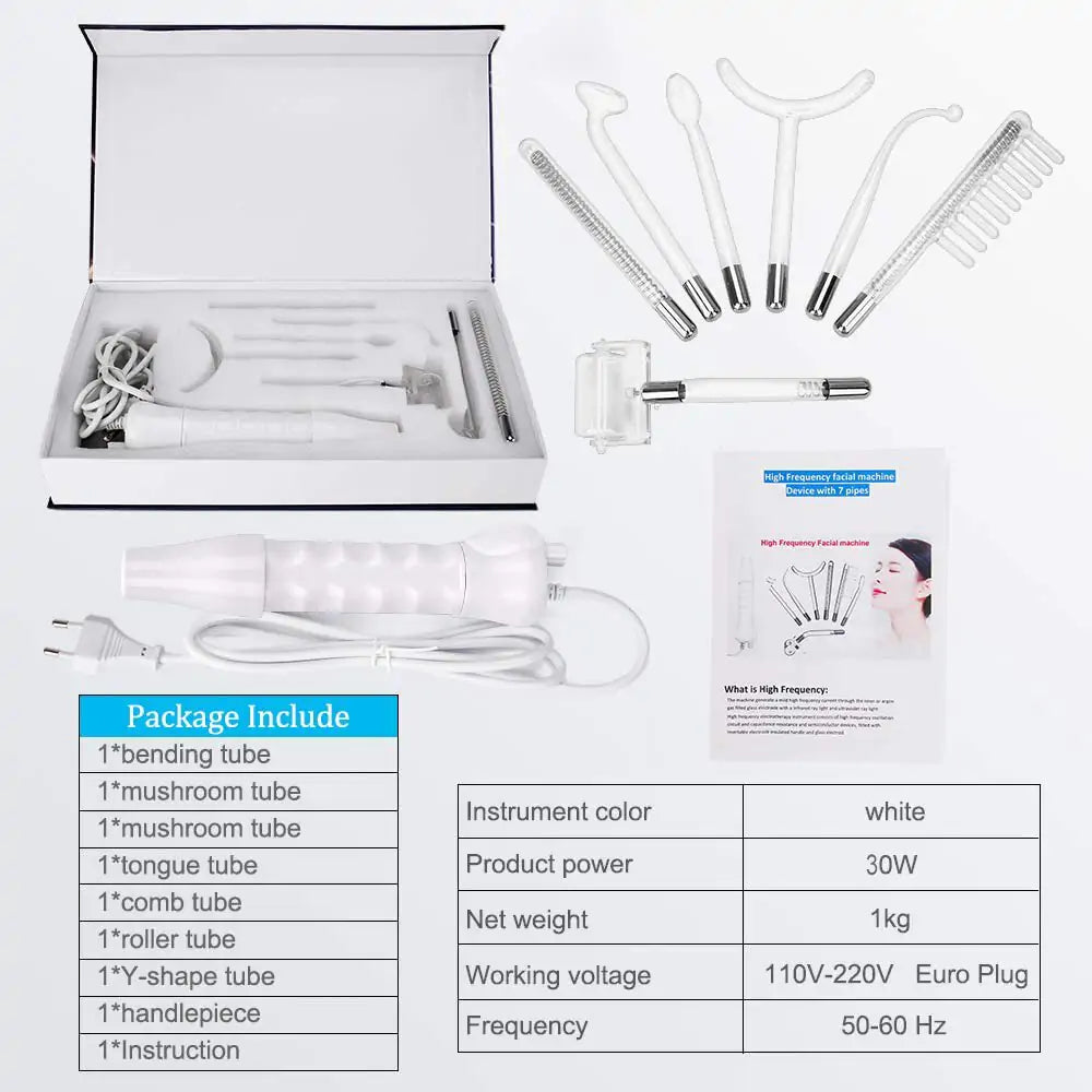 Professional High Frequency Electrotherapy Wand