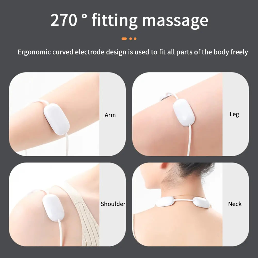 Smart Neck Massager with Hot Compress • 5 Massage Modes • 15 Gears of Intensity