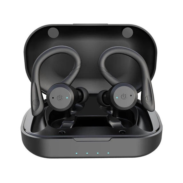 IPX7 Waterproof Bluetooth Earphone  Swimming Dual Wear Style Sport Wireless Stereo Headset 20 Hours Play Time TWS Earbuds