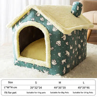 Thumbnail for Soft Winter Dog Cat Bed House, Indoor Dog Bed, Soft, Fluffy Cushion