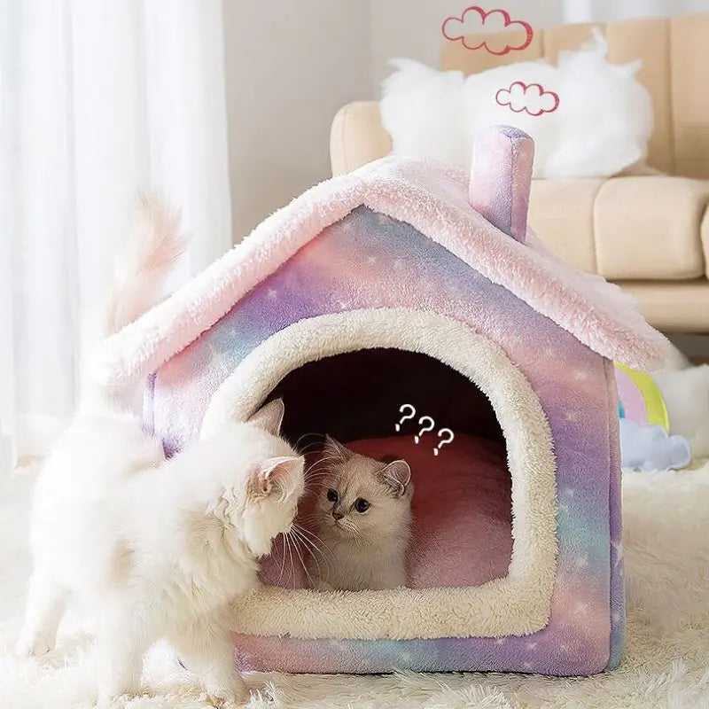 Soft Winter Dog Cat Bed House, Indoor Dog Bed, Soft, Fluffy Cushion