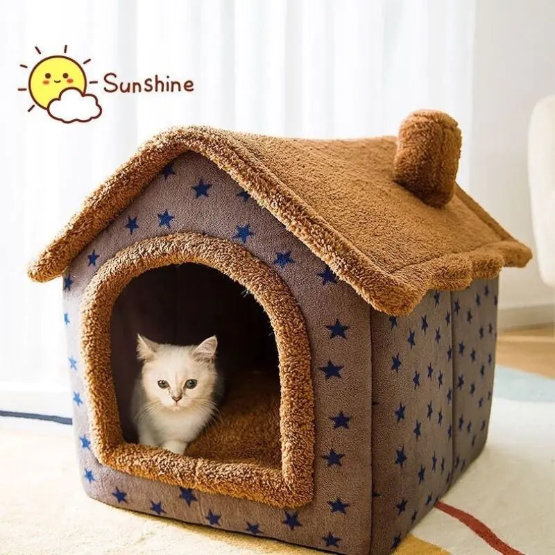 Soft Winter Dog Cat Bed House, Indoor Dog Bed, Soft, Fluffy Cushion