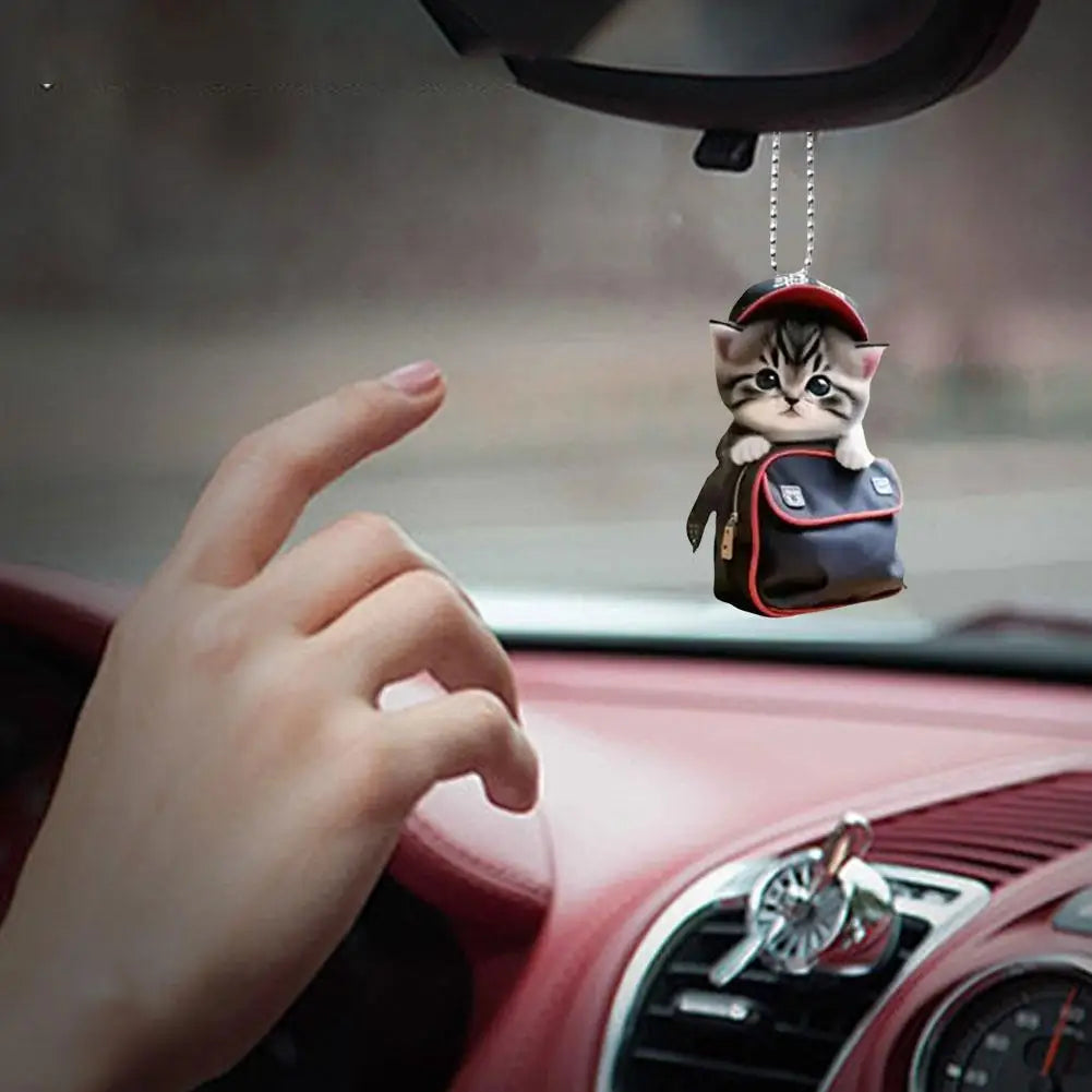 Cat-Shaped Car Hanging Pendant