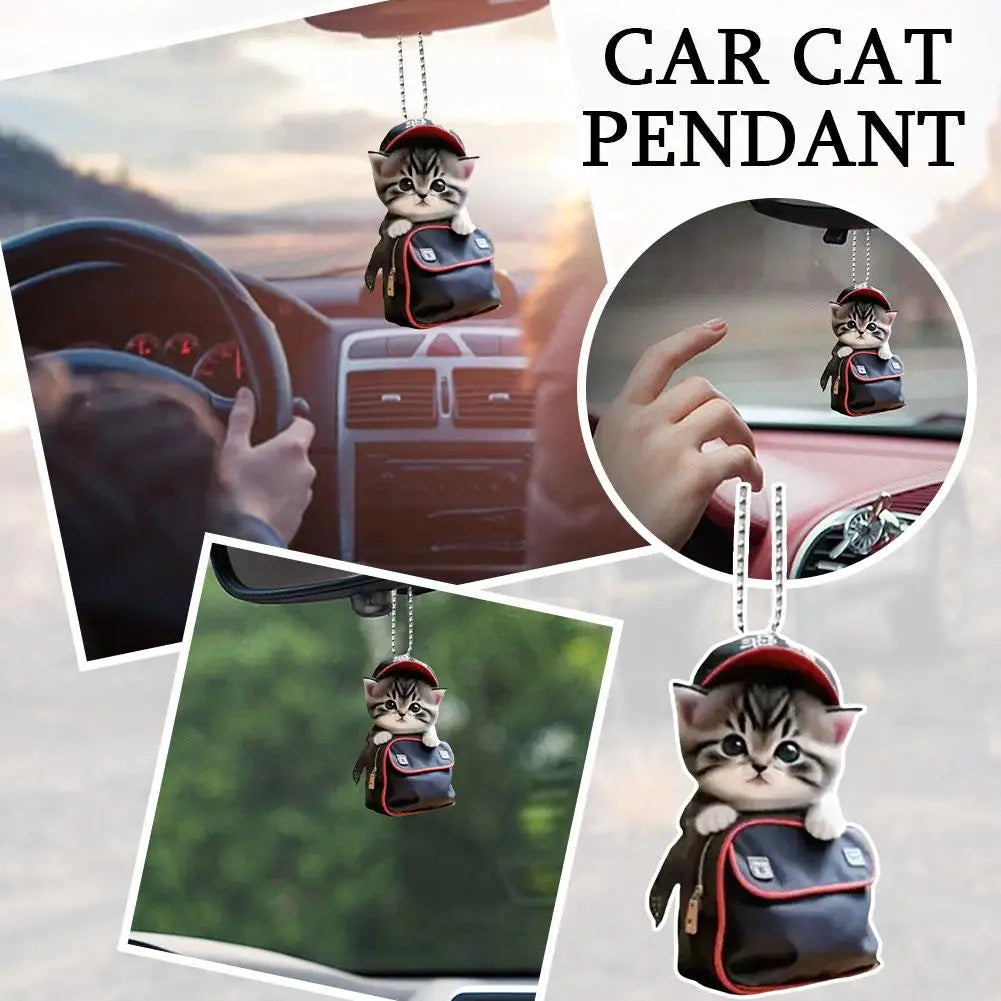 Cat-Shaped Car Hanging Pendant