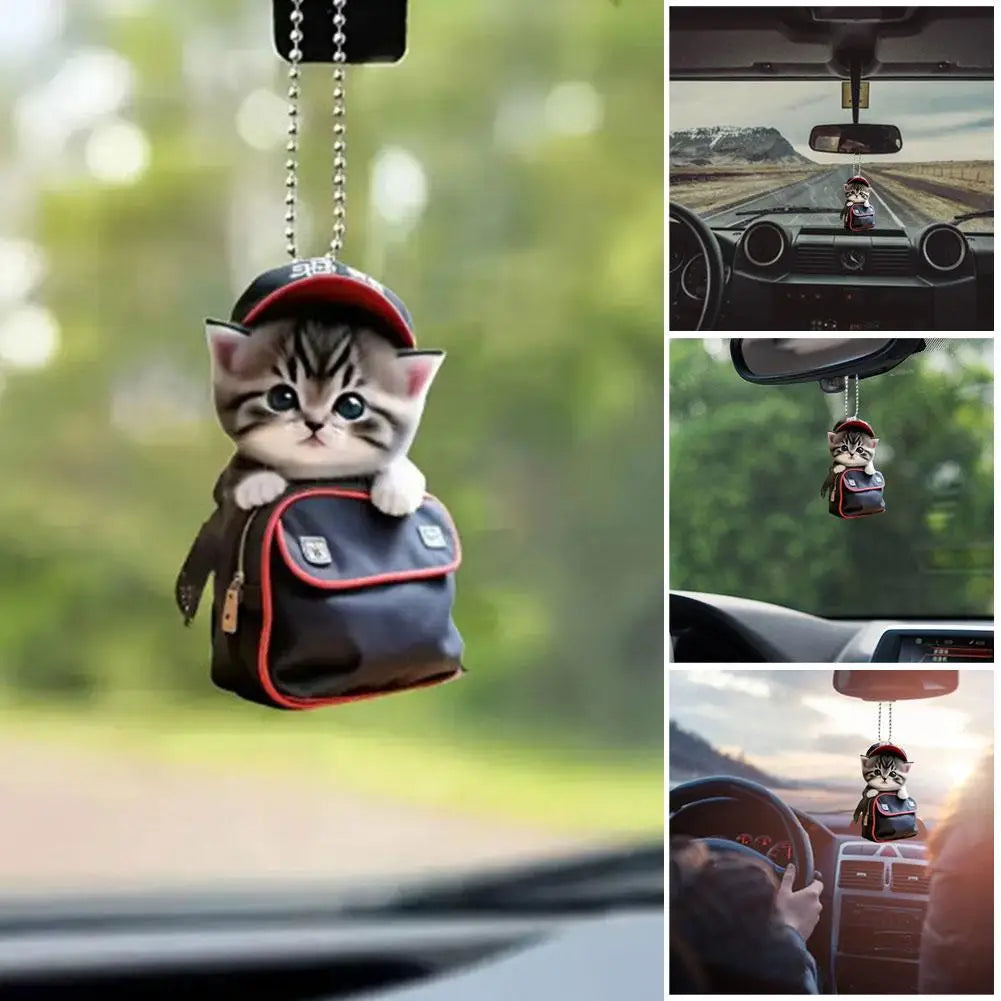 Cat-Shaped Car Hanging Pendant