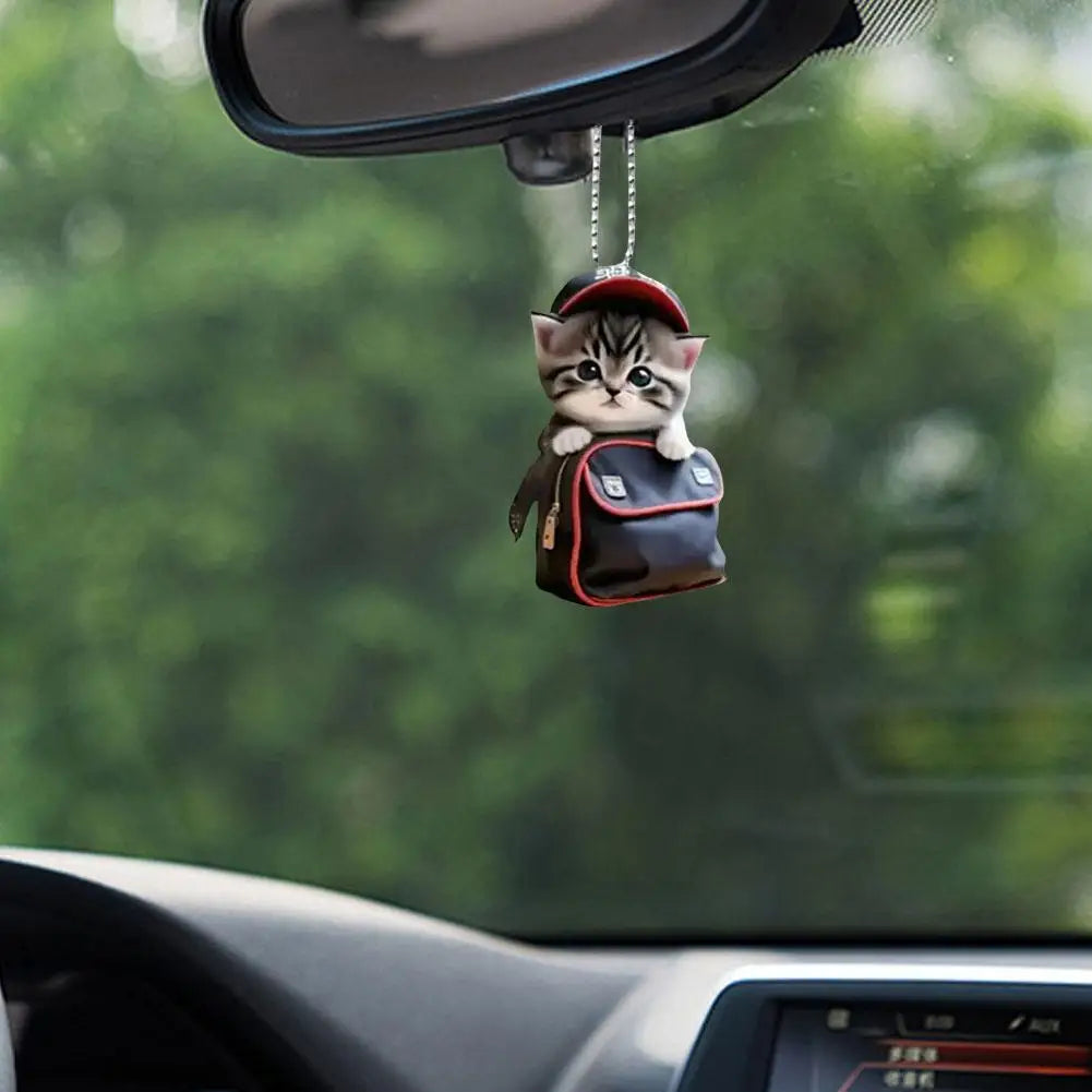 Cat-Shaped Car Hanging Pendant