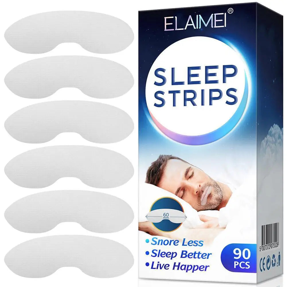 90 Pcs Anti-Snoring Mouth Tape Strips for Better Sleep