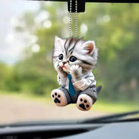 Thumbnail for Realistic Cat-Shaped Car Pendant