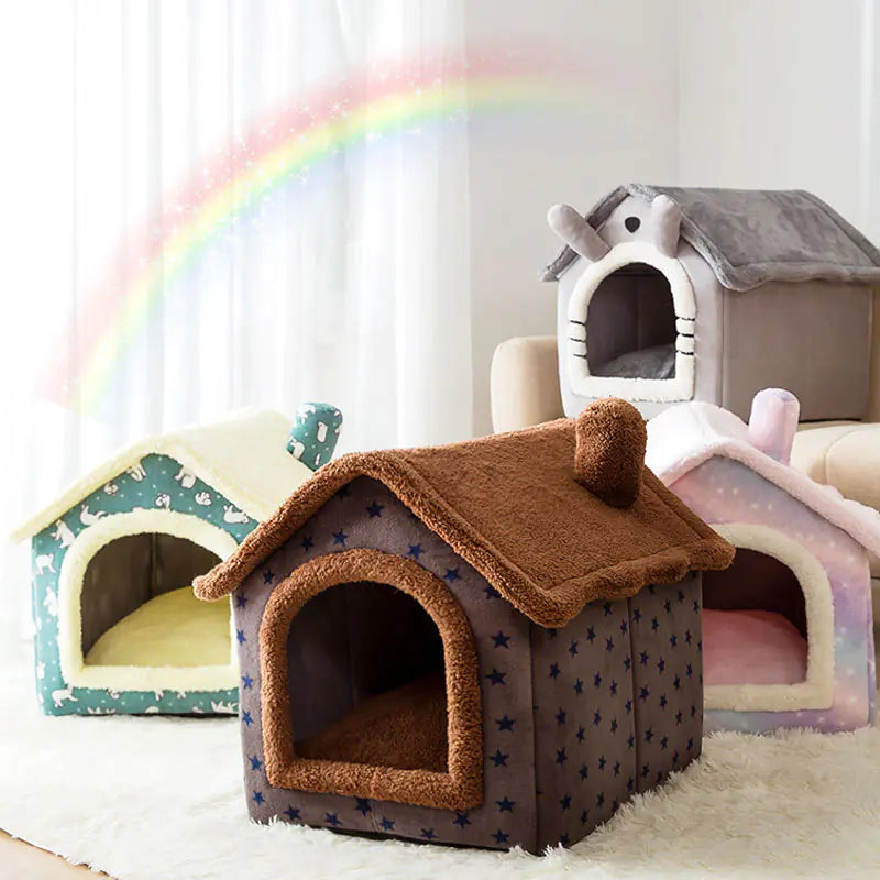 Soft Winter Dog Cat Bed House, Indoor Dog Bed, Soft, Fluffy Cushion