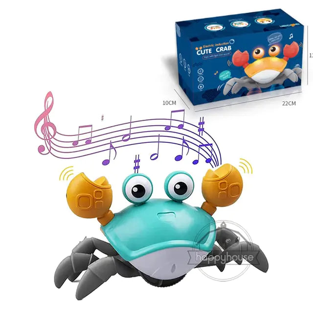 Crawling Crab Baby Toy-Interactive Learning Toy for Baby Development, Sensory Awareness