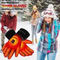 Thumbnail for 7.4V Heated Gloves Rechargeable Electric Battery Heated Gloves for Men Women,Touchscreen Thermal Heat Gloves,Battery Heated Ski Cycling Hunting Winter Hot Thermal Gloves Hand Warmer