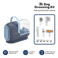 Thumbnail for Homeika Dog Grooming Kit, 3L Vacuum with 99% Suction Power, Silent Pet Vacuum Groomer, Dog and Cat Brush