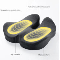 Thumbnail for Zeby Rebound Memory Foam Office Chair Cushion Woman Tailbone Pelvis Orthopedic Medical Lady Seat Cushion Beautiful Buttocks Pad