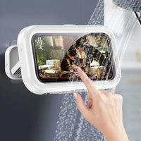 Thumbnail for New Rotation Waterproof Bathroom Phone Wall Mount Holder Adjustable Shower Phone Case Stick on Wall Bathroom Toilet Phone Holder