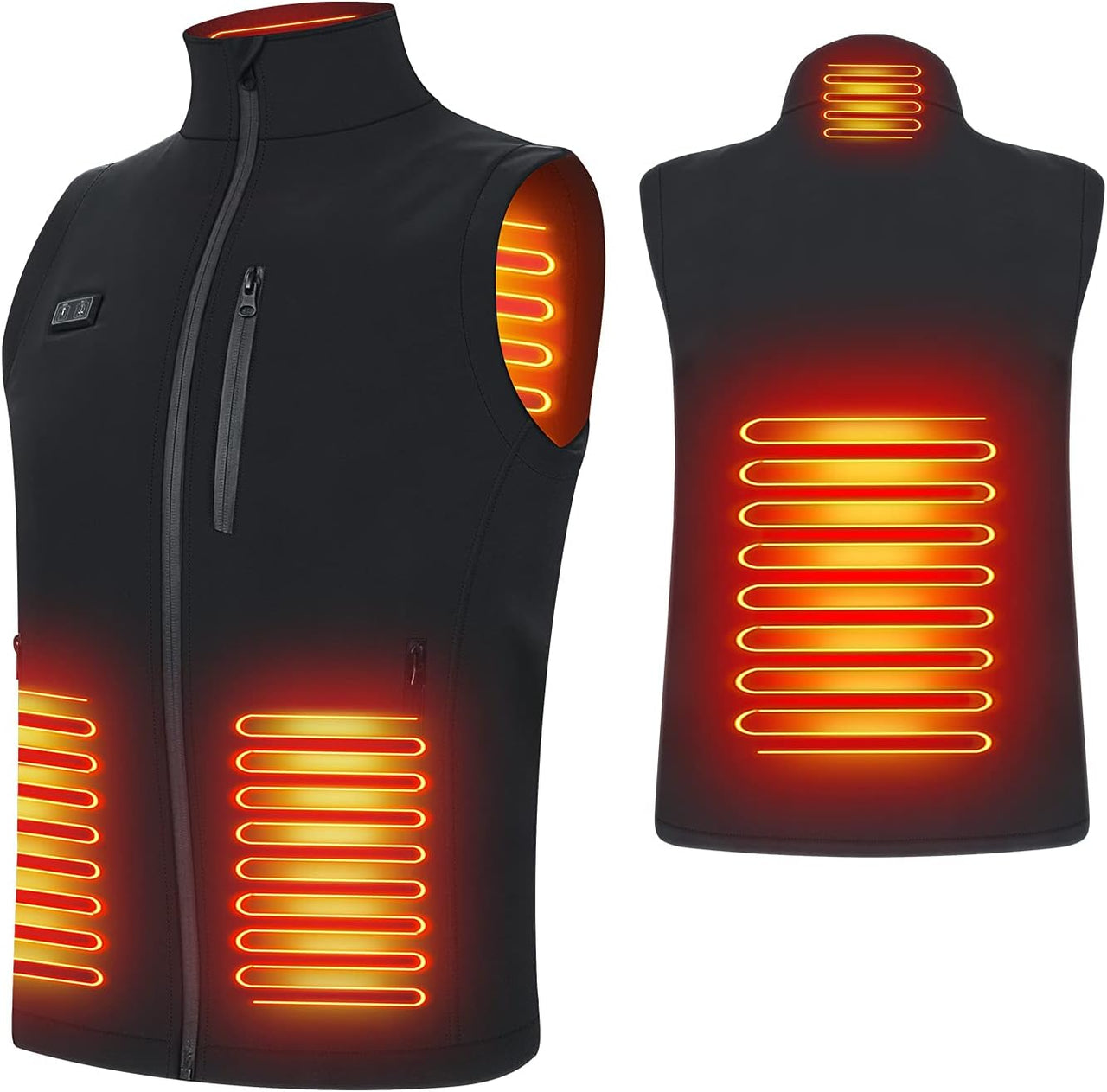 Heated Vest,Heating Vest Rechargeable,Warming Heated Jacket with 3 Heating Levels Unisex Battery Not Included