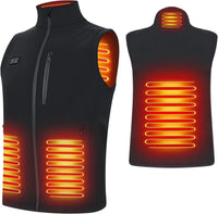 Thumbnail for Heated Vest,Heating Vest Rechargeable,Warming Heated Jacket with 3 Heating Levels Unisex Battery Not Included