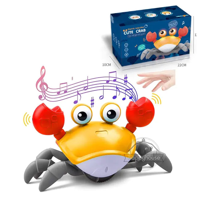 Crawling Crab Baby Toy-Interactive Learning Toy for Baby Development, Sensory Awareness