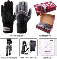 Thumbnail for Electric Heated Gloves for Men Women with 3 Heating Levels Heated Gloves Touchscreen Waterproof Skiing Snowboarding Gloves