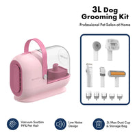 Thumbnail for Homeika Dog Grooming Kit, 3L Vacuum with 99% Suction Power, Silent Pet Vacuum Groomer, Dog and Cat Brush