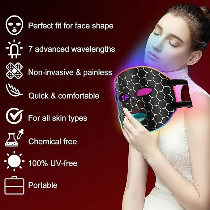 GlowRays Skin Radiance Mask - Epic Trends and Gifts-Red Light Therapy Mask-GlowRays Skin Radiance Mask