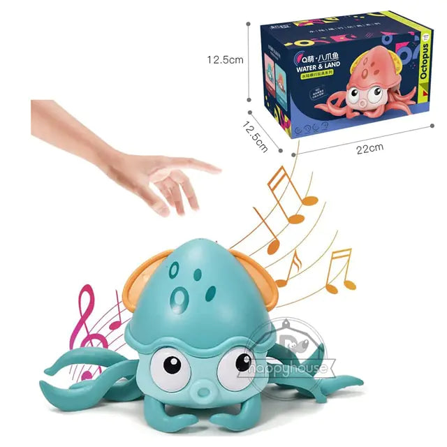 Crawling Crab Baby Toy-Interactive Learning Toy for Baby Development, Sensory Awareness