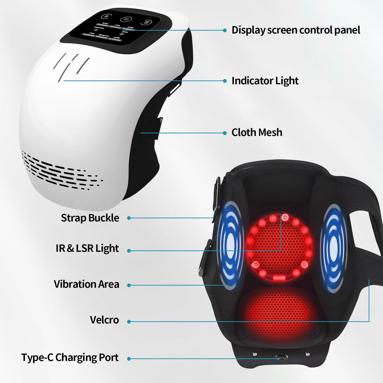 Intelligent Knee Massager Electric Knee Physiotherapy - Epic Trends and Gifts-Massagers-Intelligent Knee Massager Electric Knee Physiotherapy