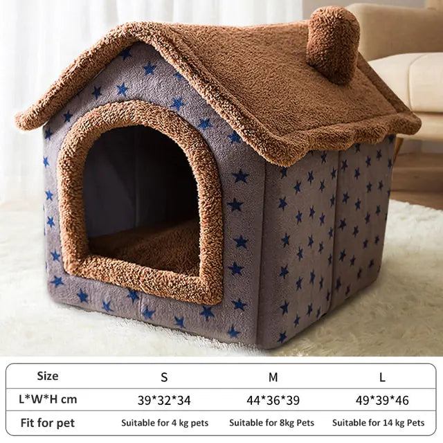 Soft Winter Dog Cat Bed House, Indoor Dog Bed, Soft, Fluffy Cushion