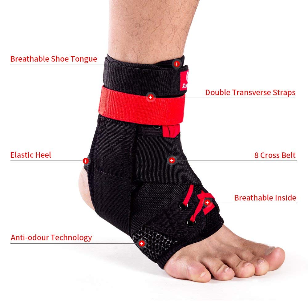 Kuangmi 1pc Ankle Brace, Sport Foot Stabilizer, Adjustable Ankle Sock - Epic Trends and Gifts-2 x Professional Knee Pads Leg Protector-Kuangmi 1pc Ankle Brace, Sport Foot Stabilizer, Adjustable Ankle Sock