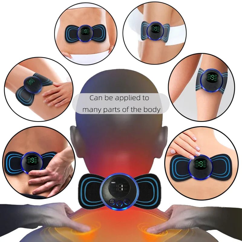 Neck Massager •Portable Electric Massage Patches with EMS and 8 Modes •Rechargeable Mini Muscle Stimulators •Fitness Equipments - Epic Trends and Gifts-Massager-Neck Massager Portable Electric Massage Patches with EMS and 8 Modes Rechargeable Mini Muscle Stimulators Fitness Equipments