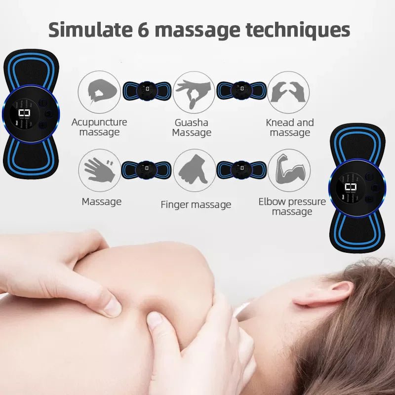 Neck Massager •Portable Electric Massage Patches with EMS and 8 Modes •Rechargeable Mini Muscle Stimulators •Fitness Equipments - Epic Trends and Gifts-Massager-Neck Massager Portable Electric Massage Patches with EMS and 8 Modes Rechargeable Mini Muscle Stimulators Fitness Equipments