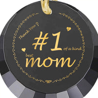 Thumbnail for Number One Mom Gold Plated Silver Necklace 24k Gold Inscribed - Mother's Day Gift - Epic Trends and Gifts-Necklace-Number One Mom Gold Plated Silver Necklace 24k Gold Inscribed - Mother's Day Gift