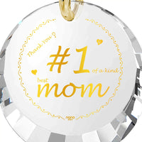 Thumbnail for Number One Mom Gold Plated Silver Necklace 24k Gold Inscribed - Mother's Day Gift - Epic Trends and Gifts-Necklace-Number One Mom Gold Plated Silver Necklace 24k Gold Inscribed - Mother's Day Gift