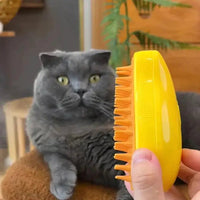 Thumbnail for Petented Cozyk™ SteamEase Rechargeable Pet Brush - Epic Trends and Gifts-Pet Brush-Petented Cozyk™ SteamEase Rechargeable Pet Brush