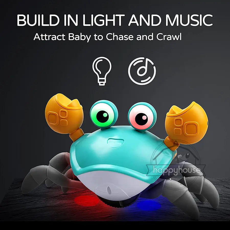 Crawling Crab Baby Toy-Interactive Learning Toy for Baby Development, Sensory Awareness