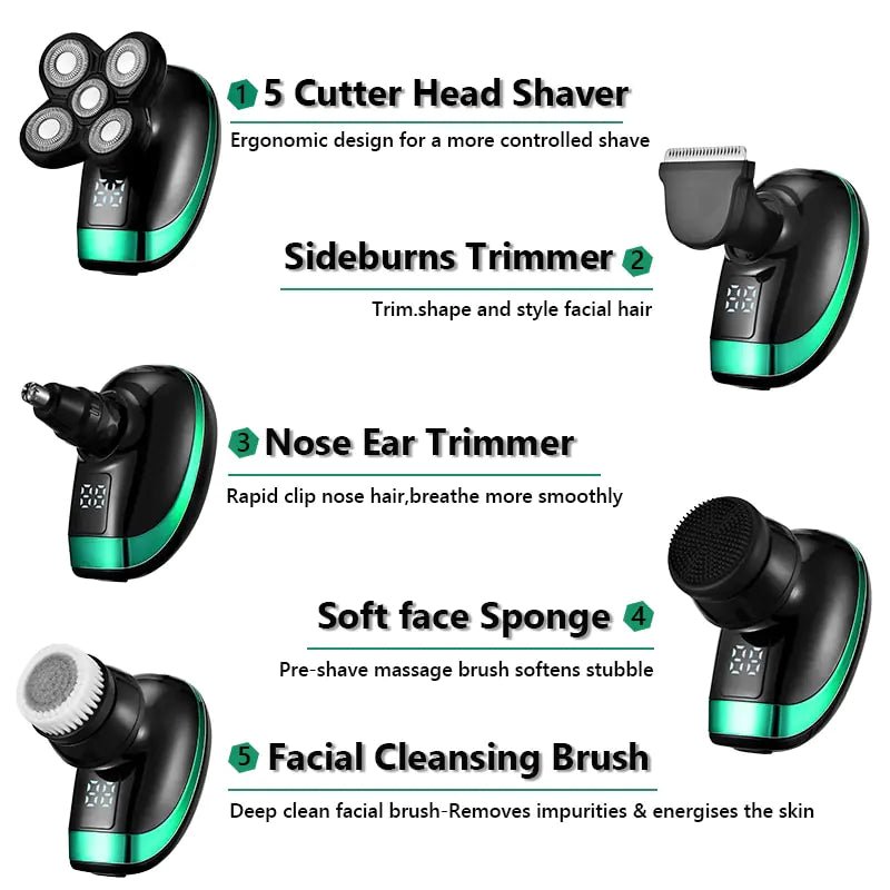 Rechargeable Bald Head Electric Shaver - Epic Trends and Gifts-Electric Shaver-Rechargeable Bald Head Electric Shaver