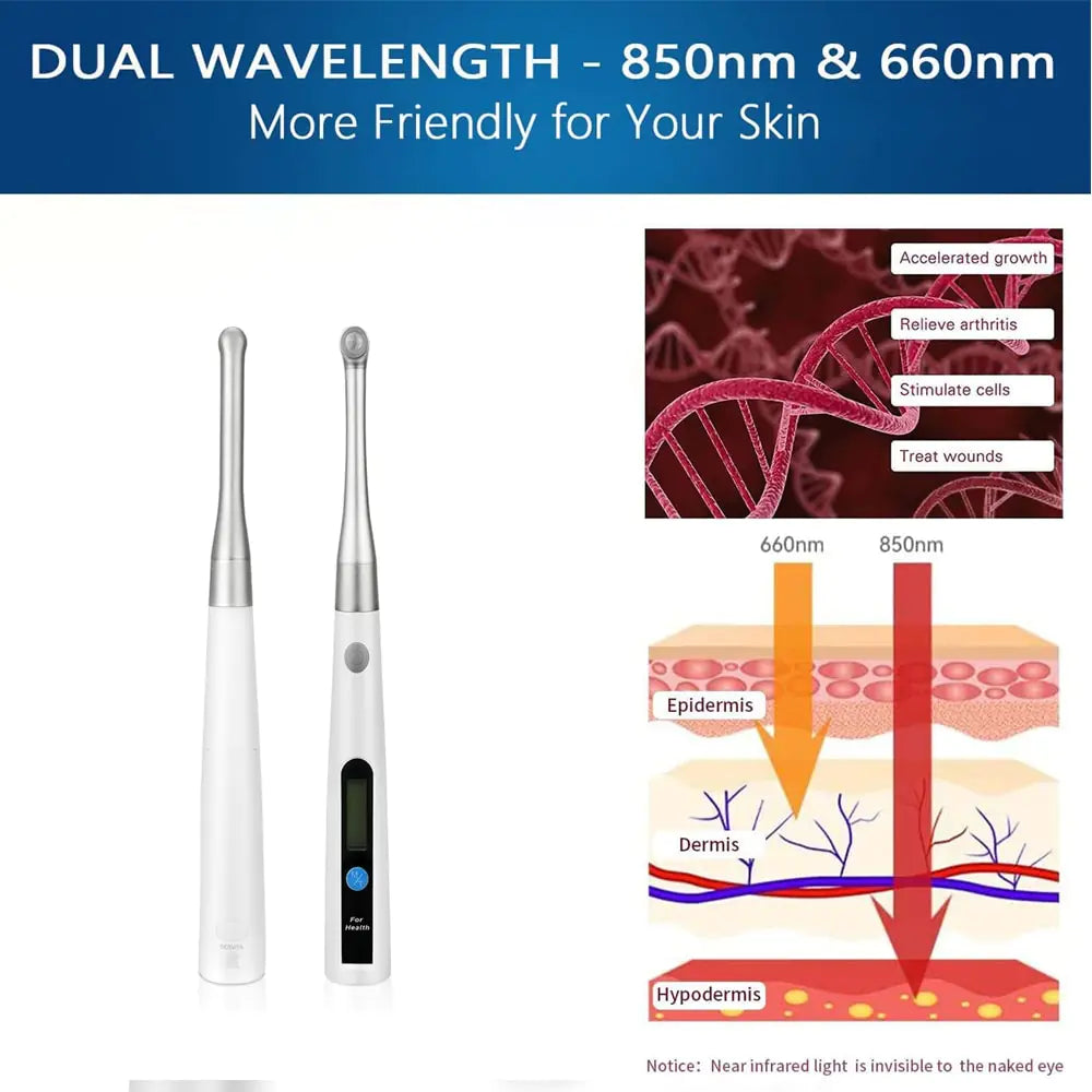 Red Light Therapy Wand Device •Treatment for Fever Blister, Canker Sore Mouth Sore Relief