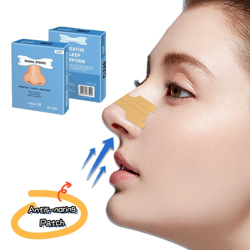 •Snoring Stopper •Transparent Nose Strip •Anti-snoring •Prevent Snoring •Better Breathing Aid - Epic Trends and Gifts-Snoring Stopper Transparent Nose Strip-•Snoring Stopper •Transparent Nose Strip •Anti-snoring •Prevent Snoring •Better Breathing Aid