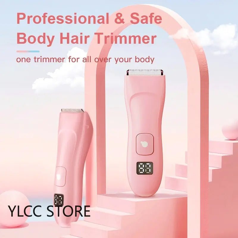 Waterproof Electric Bikini Trimmer for Women - Cordless Body Hair Shaver and Painless Epilator for Legs - Epic Trends and Gifts-Hair Trimmer-Waterproof Electric Bikini Trimmer for Women - Cordless Body Hair Shaver and Painless Epilator for Legs