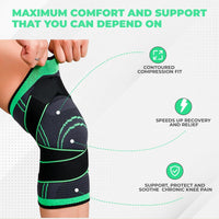 Thumbnail for Circa FlexStride Knee Relief Compression Sleeve - Epic Trends and Gifts-Circa FlexStride Knee Relief Compression Sleeve-Circa FlexStride Knee Relief Compression Sleeve